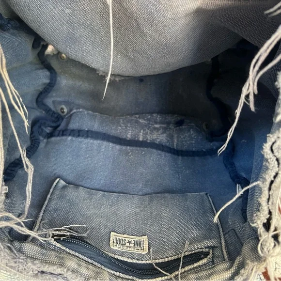 Converse One Star 1974 Light Gray Denim Purse - Picture 13 of 16